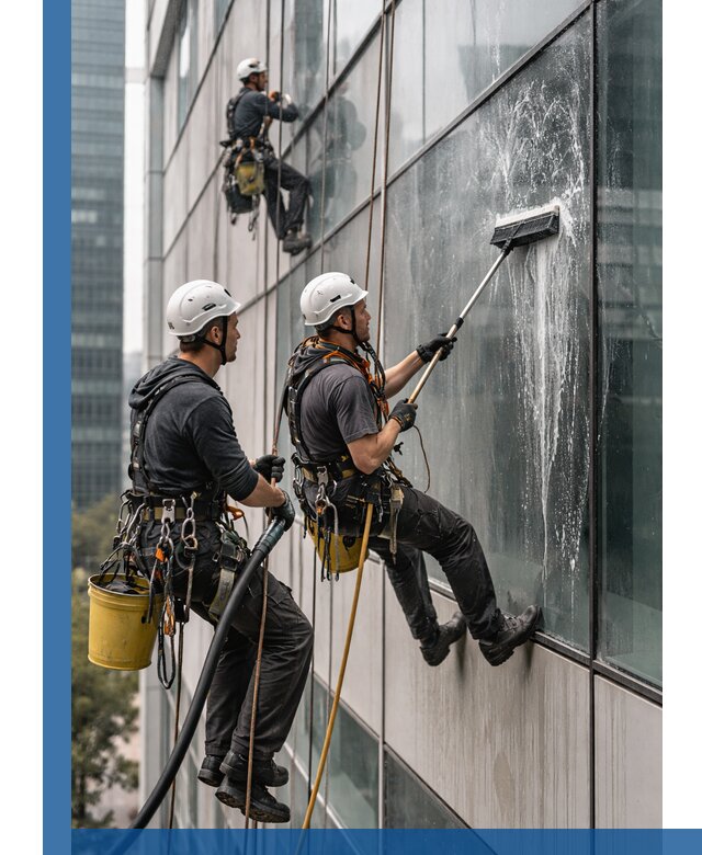 Профессиональная высотная мойка фасадов зданий в Черемхове