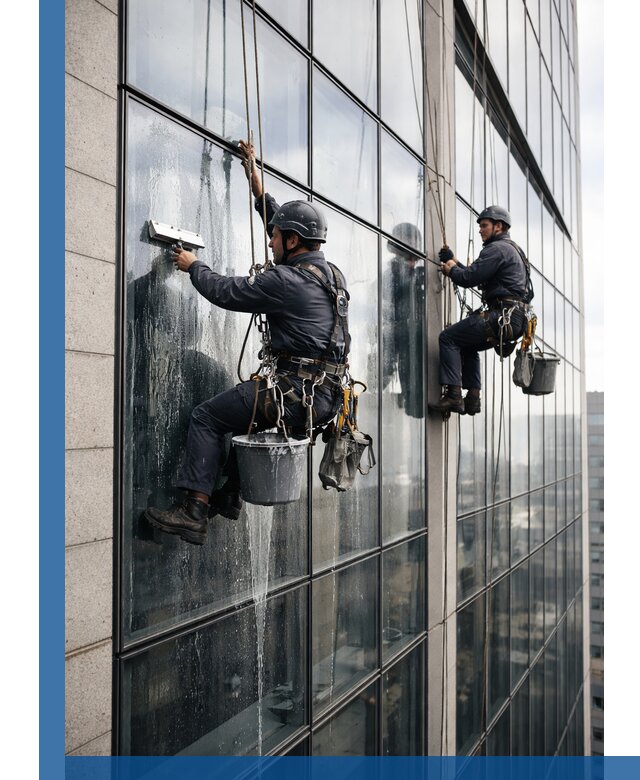 Профессиональная мойка стеклянных фасадов зданий в Черемхове