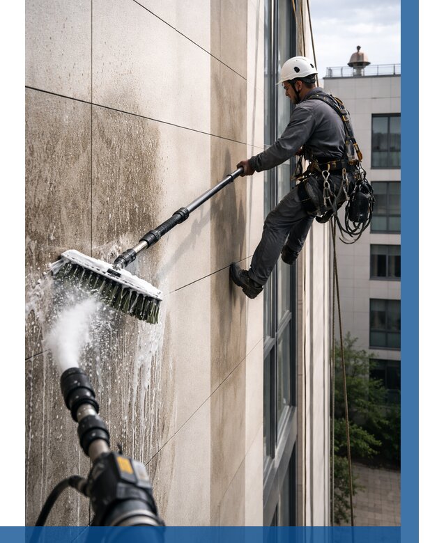 Мойка фасада из керамогранита в Черемхове от 313 р. | ВЫСОТНИК-Чрм