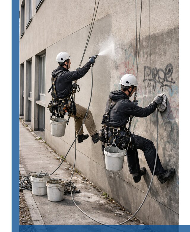 Антиграффити покрытие фасада с защитой от надписей в Черемхове