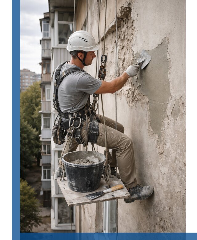 Восстановление фасадной штукатурки в Черемхове с гарантией качества