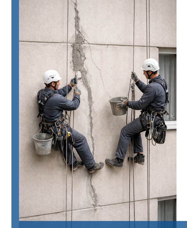 Заделка трещин на фасаде в Черемхове с гарантийным ремонтом