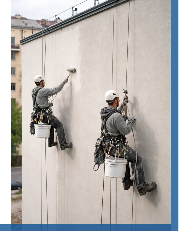 Покраска оштукатуренного фасада в Черемхове от 334 р. | ВЫСОТНИК-Чрм