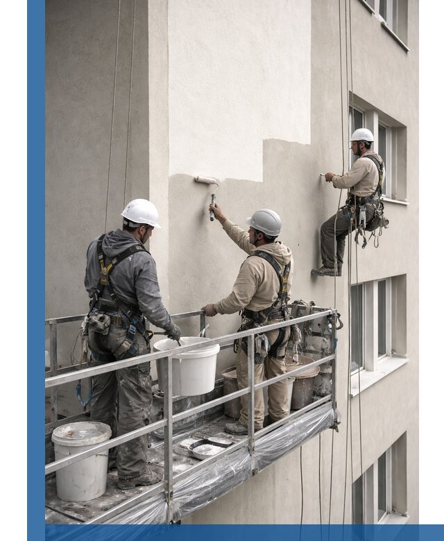 Покраска оштукатуренного фасада в Черемхове под ключ с гарантией