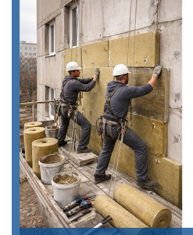 Утепление фасада минватой в Черемхове под ключ с гарантией