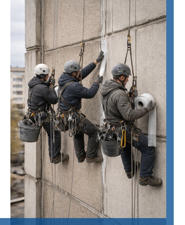 Ремонт межпанельных швов в Черемхове от 782 р. | ВЫСОТНИК-Чрм