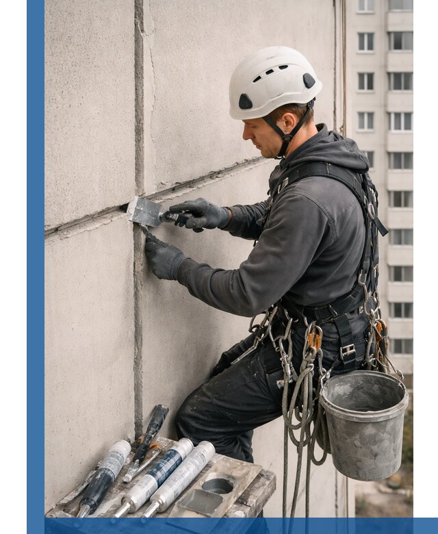 Ремонт межпанельных швов в Черемхове герметизация и восстановление