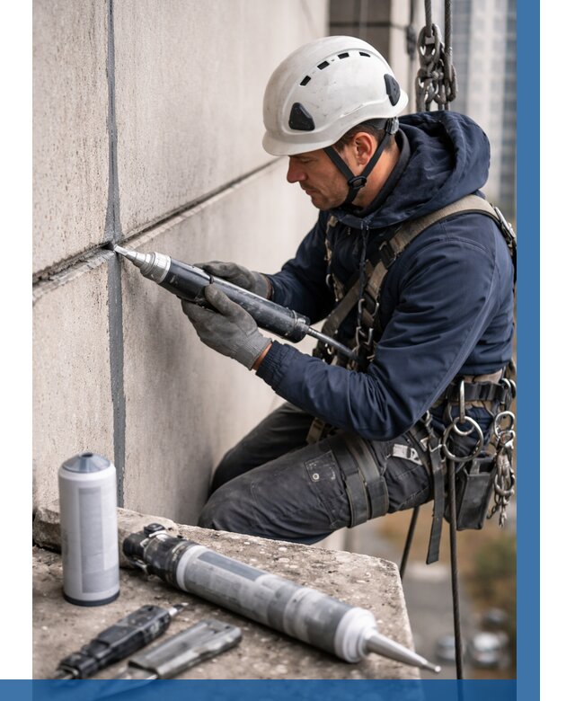 Вторичная герметизация швов в Черемхове от 469 р. | ВЫСОТНИК-Чрм