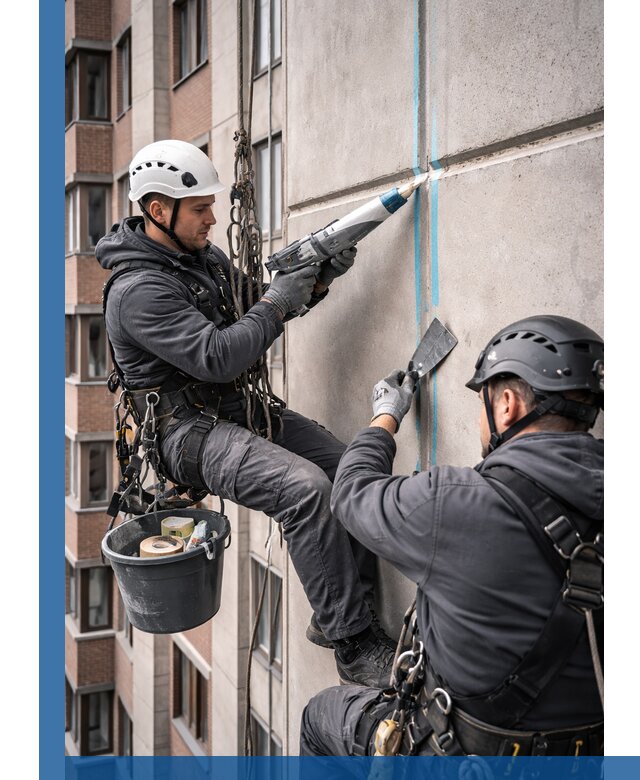 Вторичная герметизация швов фасада и кровли в Черемхове