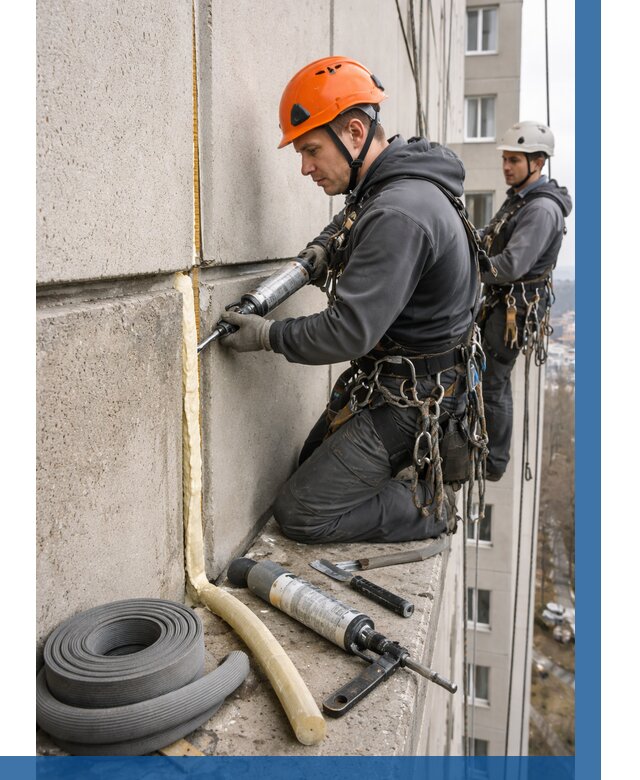 Теплый шов межпанельные швы в Черемхове от 730 р. | ВЫСОТНИК-Чрм