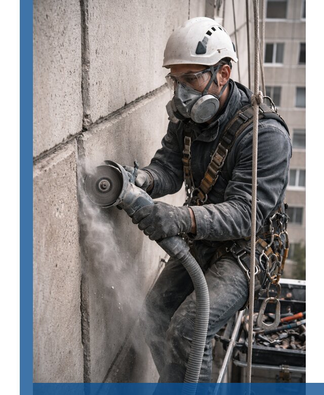 Штробление межпанельных швов в Черемхове качественно и быстро