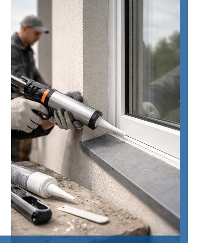 Герметизация монтажных швов окон в Черемхове от 678 р. | ВЫСОТНИК-Чрм