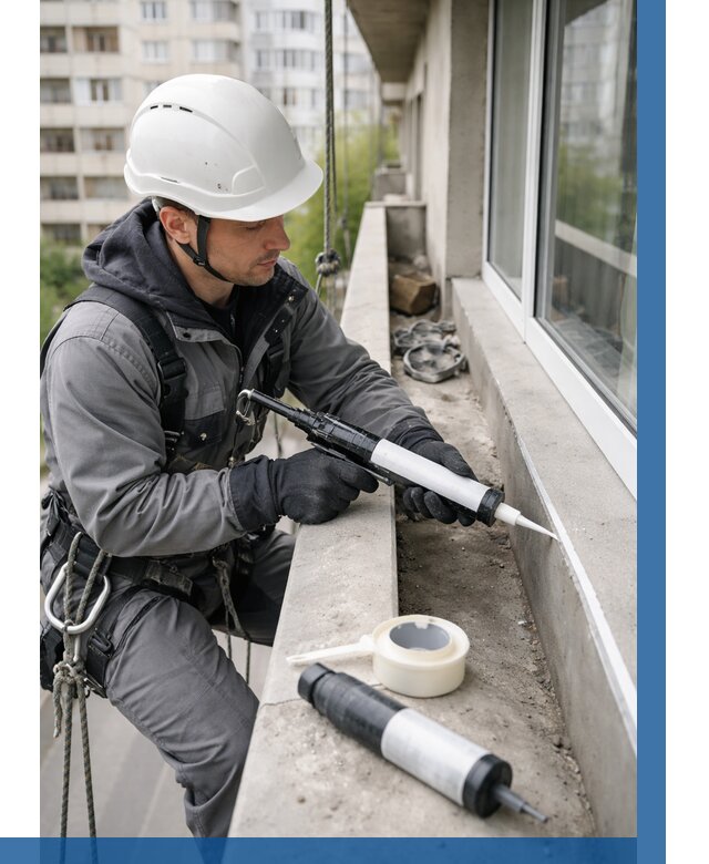 Герметизация швов лоджии в Черемхове от 4692 р. | ВЫСОТНИК-Чрм