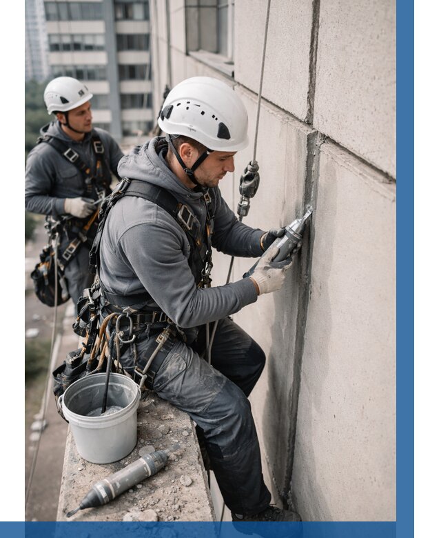 Ремонт деформационных швов здания в Черемхове от 1043 р. | ВЫСОТНИК-Чрм