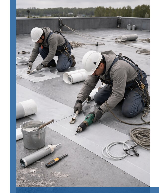 Ремонт мембранной кровли в Черемхове качественно и с гарантией