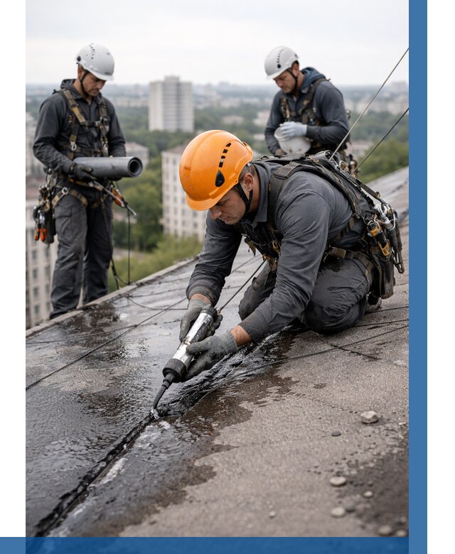 Устранение протечек кровли в Черемхове от 12511 р. | ВЫСОТНИК-Чрм