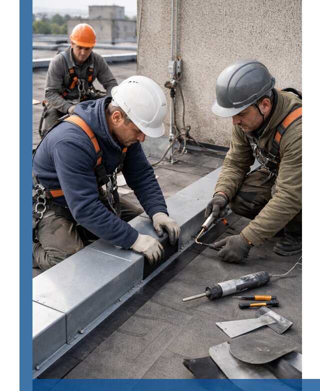 Ремонт кровельных примыканий в Черемхове профессионально