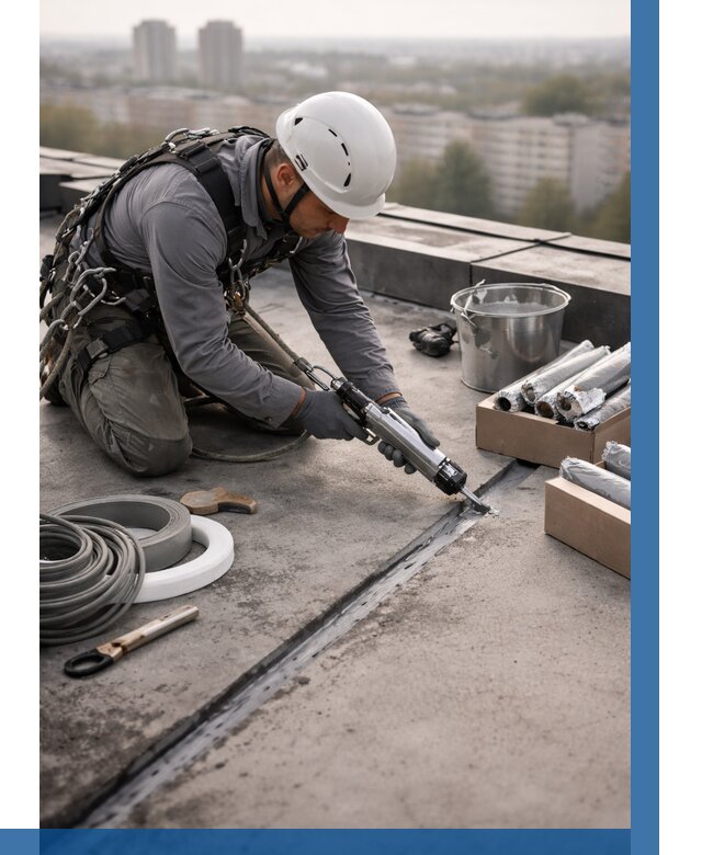 Герметизация швов кровли в Черемхове от 469 р./м2 | ВЫСОТНИК-Чрм