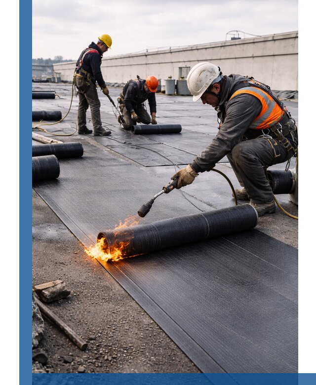 Монтаж наплавляемой кровли в Черемхове профессионально
