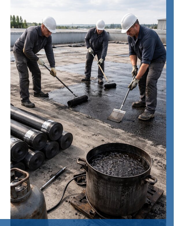 Гидроизоляция кровли мастикой в Черемхове от 626 р. | ВЫСОТНИК-Чрм