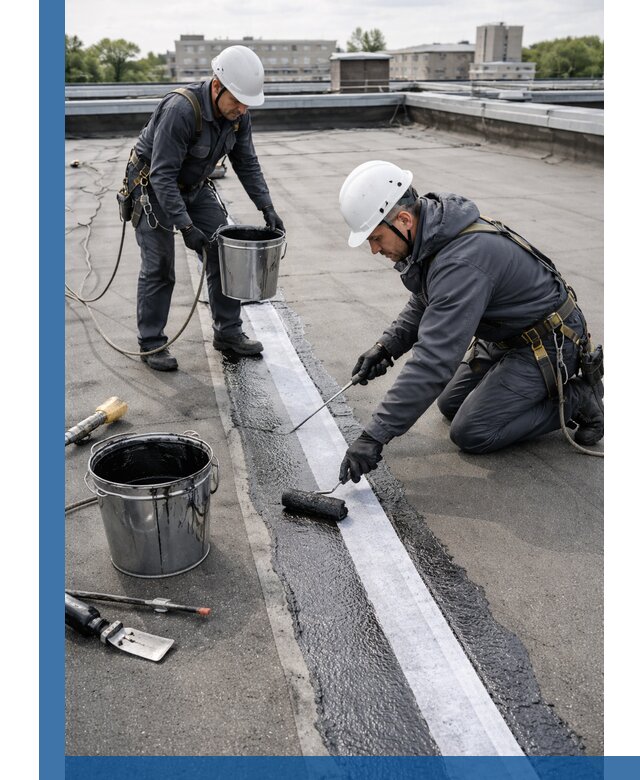 Гидроизоляция кровли мастикой в Черемхове надежная защита