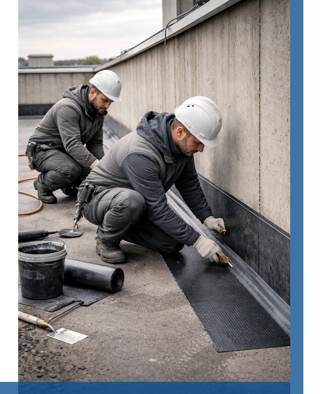 Гидроизоляция примыканий на кровле в Черемхове от 938 р. | ВЫСОТНИК-Чрм