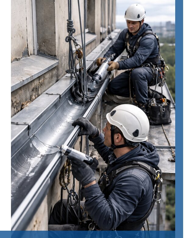 Ремонт водосточных желобов в Черемхове от 6777 р. | ВЫСОТНИК-Чрм