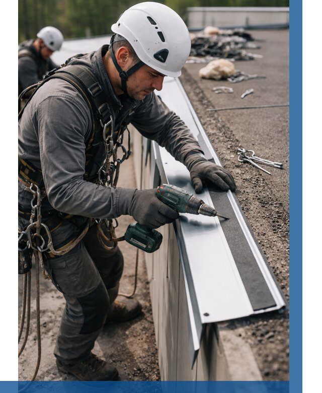 Монтаж капельника на кровле в Черемхове от 313 р. | ВЫСОТНИК-Чрм