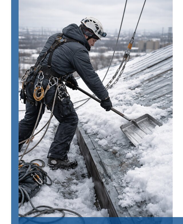 Профессиональная очистка кровли от снега и наледи в Черемхове