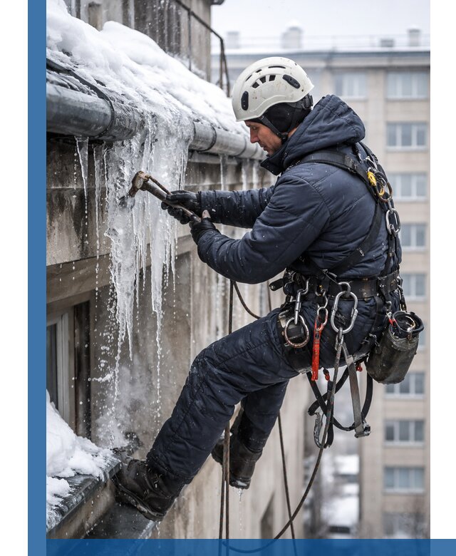 Удаление наледи и чистка водостоков в Черемхове оперативно и безопасно