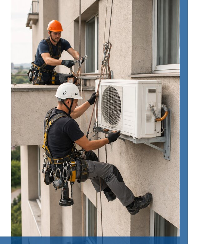 Монтаж внешнего блока кондиционера в Черемхове от 6777 р. | ВЫСОТНИК-Чрм