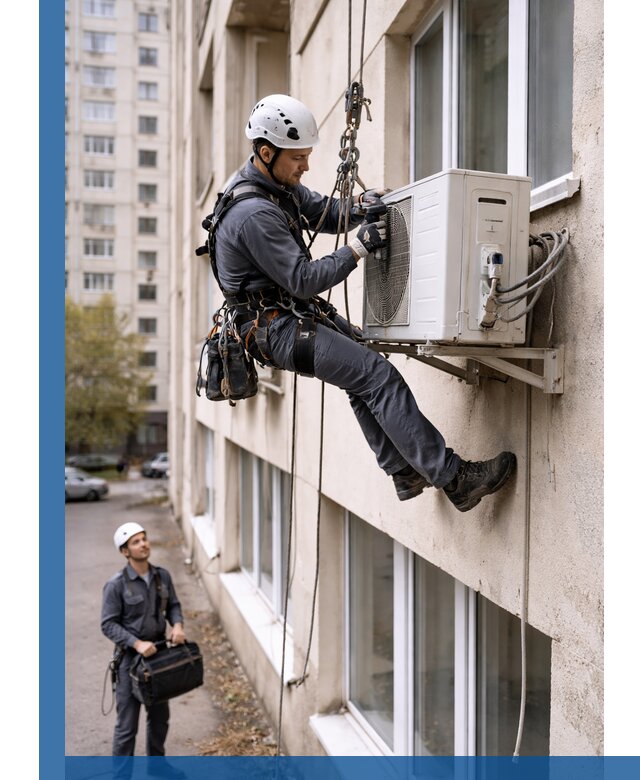 Демонтаж внешнего блока кондиционера в Черемхове профессионально