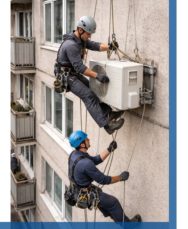 Перенос внешнего блока кондиционера в Черемхове от 9383 р.| ВЫСОТНИК-Чрм