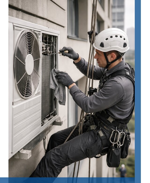 Обслуживание внешнего блока кондиционера в Черемхове от 2815 р.ВЫСОТНИК-Чрм