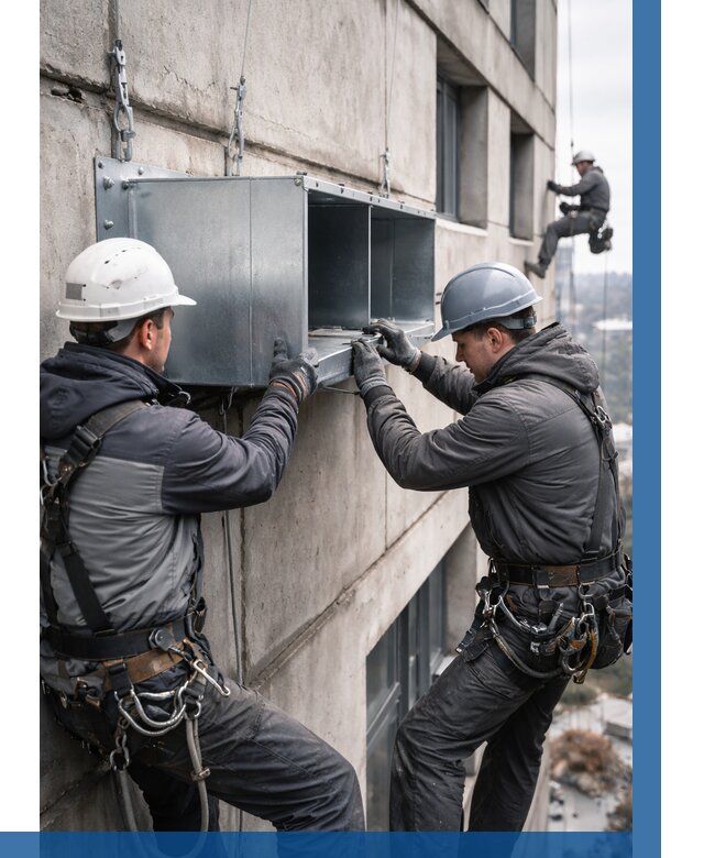 Монтаж вентиляционных коробов в Черемхове от 3128 р. | ВЫСОТНИК-Чрм