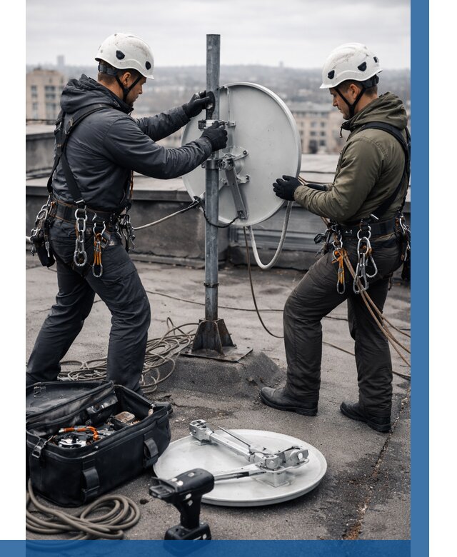 Демонтаж антенн на крыше в Черемхове от 4692 р. | ВЫСОТНИК-Чрм