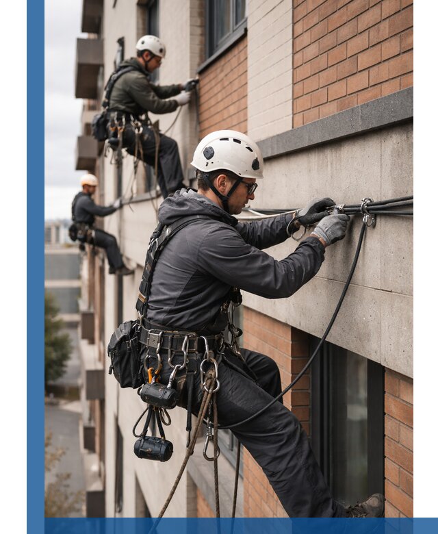 Крепление кабеля на фасаде монтаж и крепеж в Черемхове