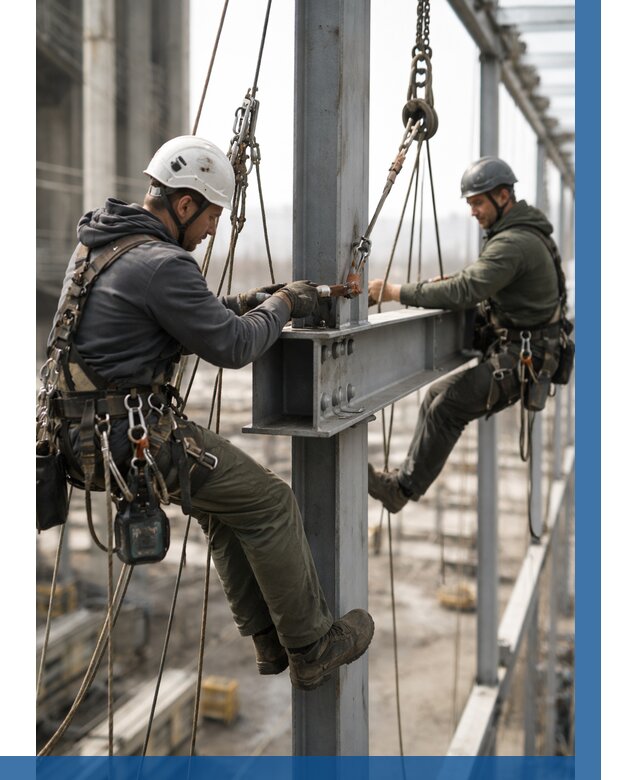 Монтаж металлоконструкций на высоте в Черемхове от 3649 р. | ВЫСОТНИК-Чрм