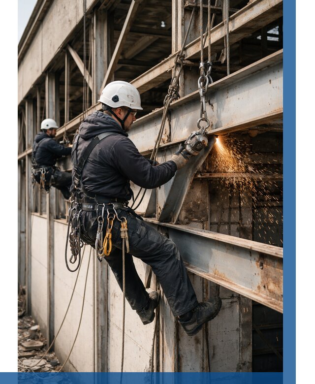 Демонтаж металлоконструкций на высоте в Черемхове от 6777р. |ВЫСОТНИК-Чрм