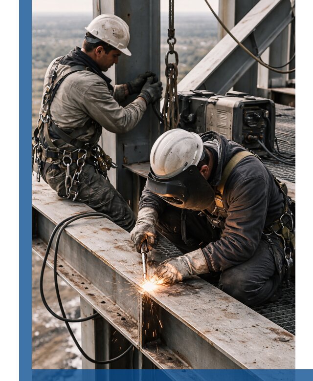 Высотные сварочные работы в Черемхове для промышленных объектов