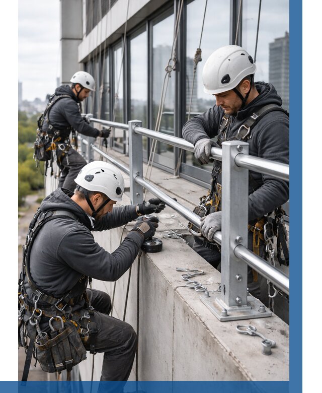 Монтаж ограждений на высоте в Черемхове, от 1251 р. | ВЫСОТНИК-Чрм