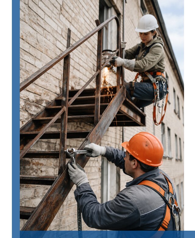 Ремонт и восстановление пожарных лестниц с выездом в Черемхове