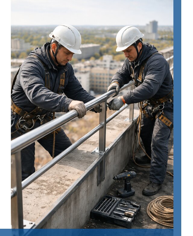 Монтаж перил на высоте в Черемхове от 2607 р. | ВЫСОТНИК-Чрм