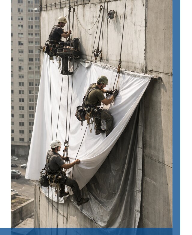 Замена баннерного полотна в Черемхове от 6777 р. | ВЫСОТНИК-Чрм—заказать