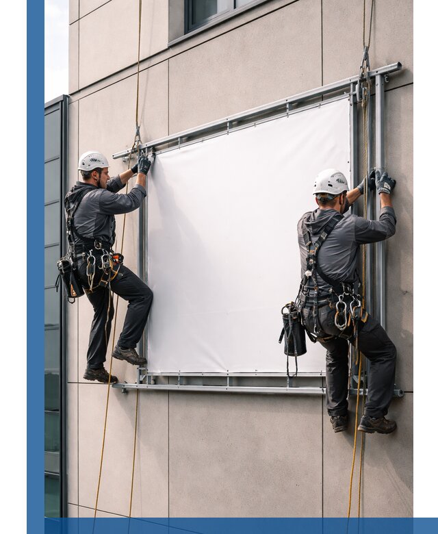 Монтаж наружной рекламной вывески в Черемхове под ключ