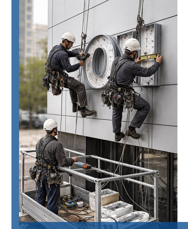 Профессиональный монтаж световых букв в Черемхове под ключ