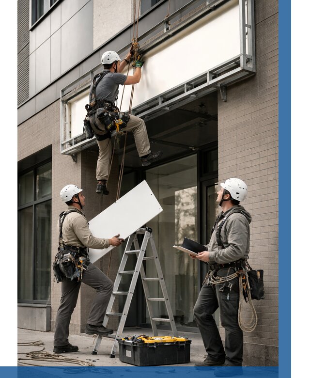 Монтаж светового короба в Черемхове от 6777 р. | ВЫСОТНИК-Чрм