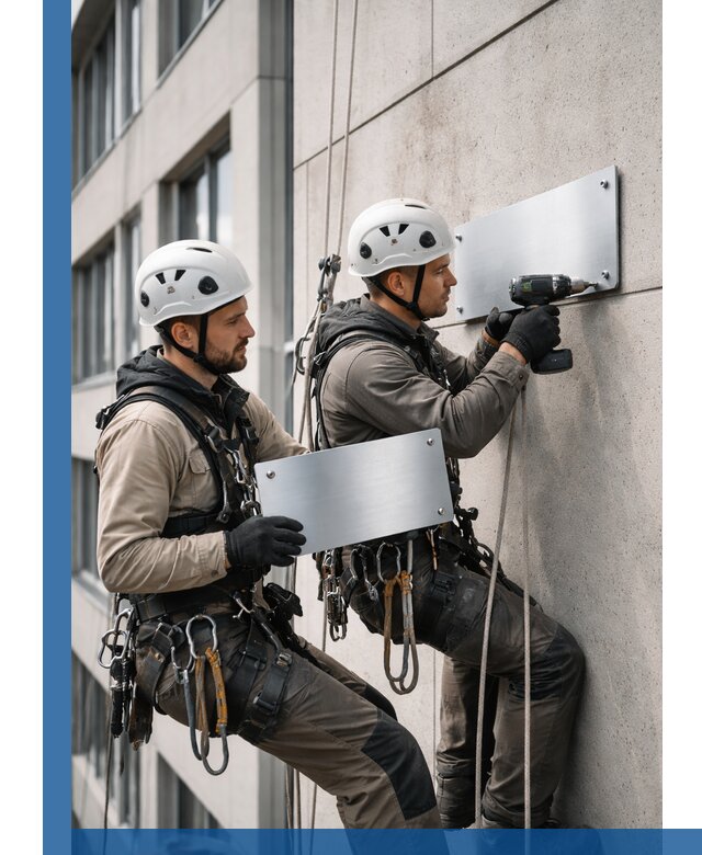 Монтаж табличек и указателей в Черемхове для зданий и сооружений