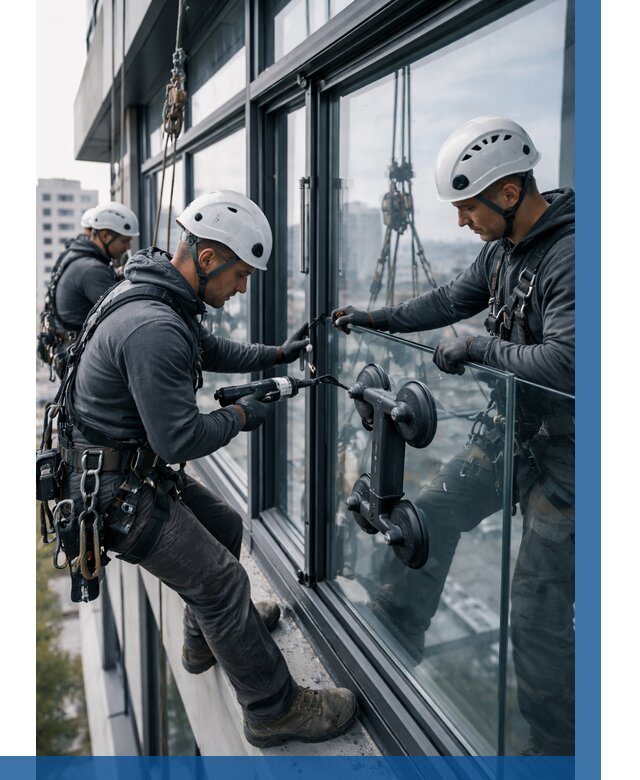 Витражное остекление зданий в Черемхове от 3649 р. | ВЫСОТНИК-Чрм