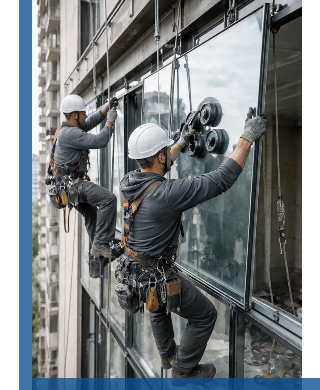 Витражное остекление фасадов и лоджий в Черемхове под ключ